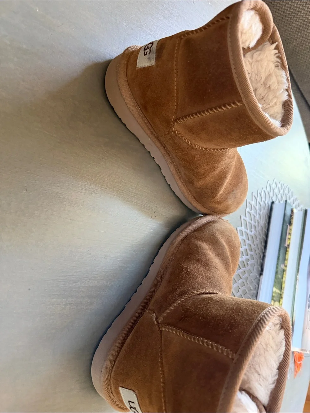 UGG Kids Classic Mini Suede Boots - Chestnut